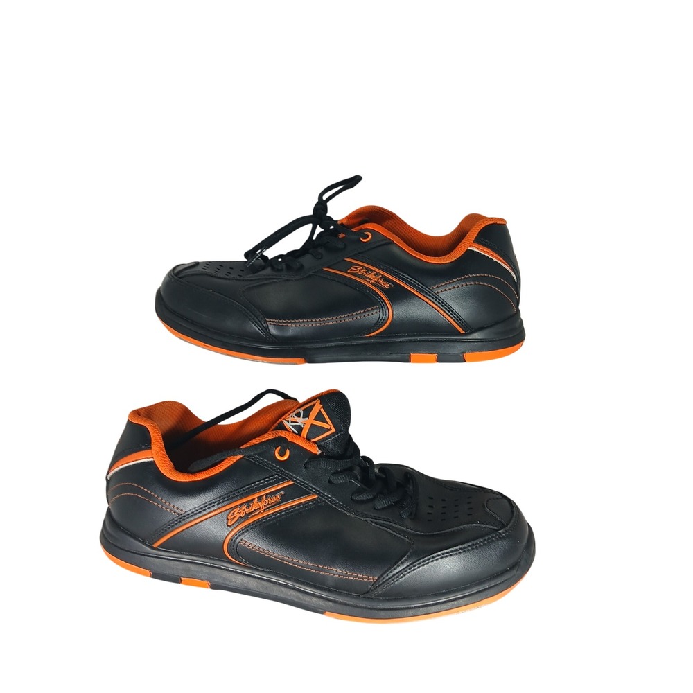 KR Strikeforce Flyer Bowling Shoes 10 Black Orange Athletic Sporty League M-034